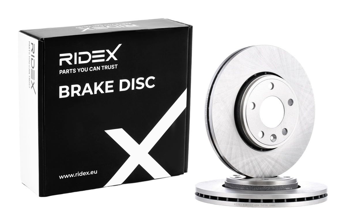 RIDEX 82B0183 2x Disco de freno Delantero sin tornillos Compatible con OPEL Vivaro A Combi X83