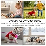 2 Stück hundepullover, Winter Warmer hundepullover kleine Hunde, Pullover Hund Rollkragen Strickpullover Hunde Hunde Klamotten für Kleine Mittelgroße Hundes und Katzen Medium (Grau & Rot)