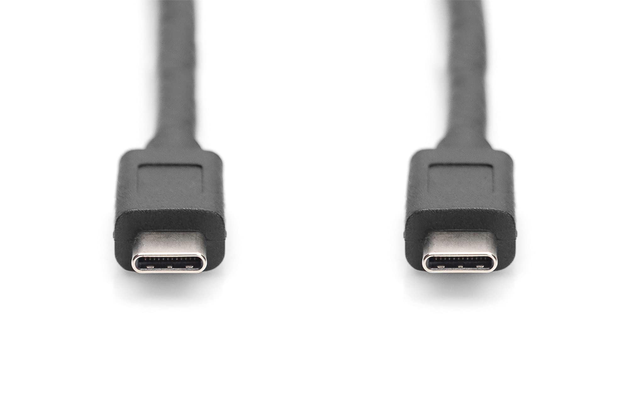 DIGITUS Cable USB-C – 1 m – USB 3.2 Gen2 – 10 Gbit/s – Tipo C a Tipo C | Power Delivery de 100 W – para smartphones, portátiles y tabletas – Negro