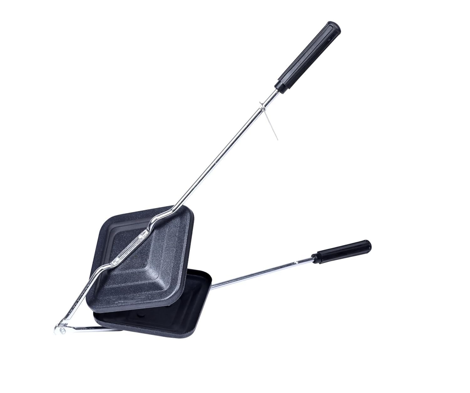 Birvan Sandwich Toaster for Gas Stove – Flame-Friendly & Crispy | Heavy Duty Aluminium Body | Non-Electric Sandwich Maker | Easy to Clean | Long Handle | Home & Outdoor Use (design 01)-image-14