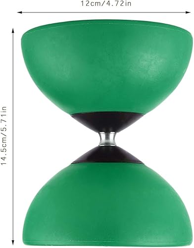 Miniatura 7 de Diabolo Yoyo chino, malabares con palos de mano, delicado, Diabolo es adecuado para jóvenes y ancianos para ejercitar sus manos y brazos (verde)
