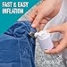 CIRCA AIR Mini Portable Air Pump for Inflatables, Mini Air Pump for Mattress Sleeping Pad, Rechargeable USB Small Air Pump, Travel Vacuum Pump, Tiny Portable Inflator Pump, Pool Float Pump for Toys