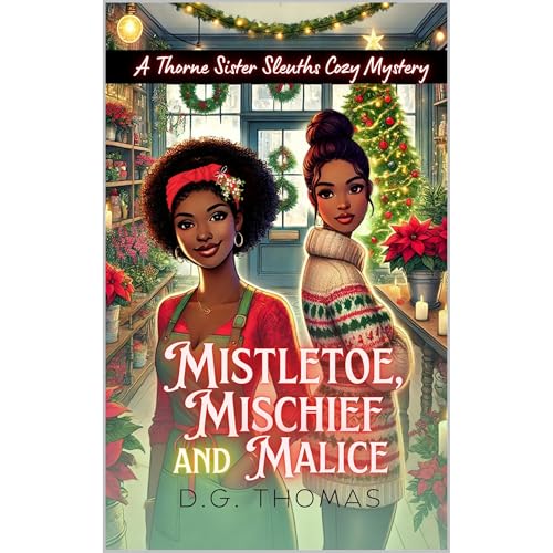 Mistletoe, Mischief, and Malice: A Thorne Sister Sleuths Cozy Mystery Audiolibro Por DG Thomas arte de portada