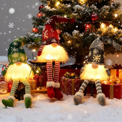 Weihnachtswichtel Figuren LED, Weihnachtsdeko Amerikanisch,...