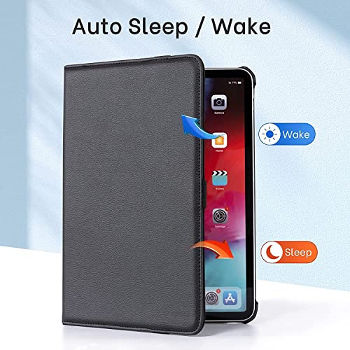 Image of ProElite Cover for Apple iPad (A16) 11th /10th Gen (2025 /2022) Case Cover, 360 Rotatable Smart Flip Case Cover for Apple iPad 11th /10th Generation 2025 /2022 with Stylus Pen, Black