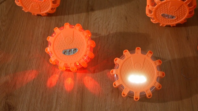 Lot De 3 Feux D'avertissement LED étanches Avec 9 Modes De