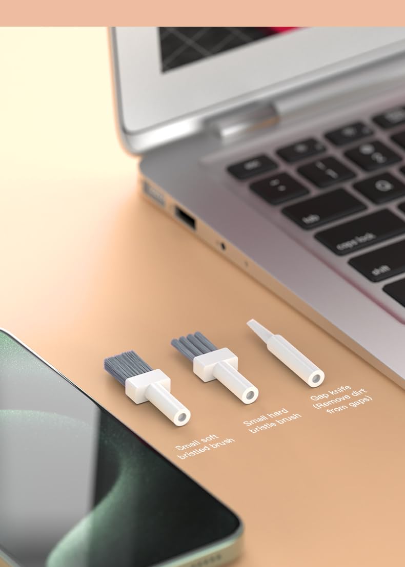 32-in-1 Multi-Functional Cleaning Kit for Electronics inlcuding Headphones,Mobile Phones,Computer,Monitor,Lens and etc, Compact and Portable Design,