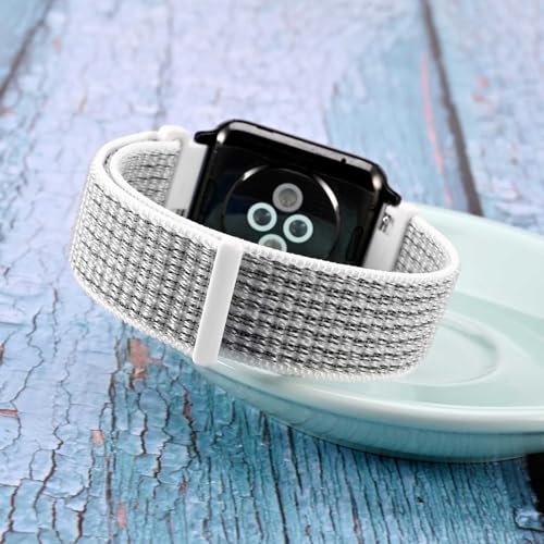 Image of WOCCI Adjustable Nylon Sport Watch Bands with Hook and Loop Fastener, Quick Release Watch Straps for Men and Women, Band Width 18mm 20mm 22mm