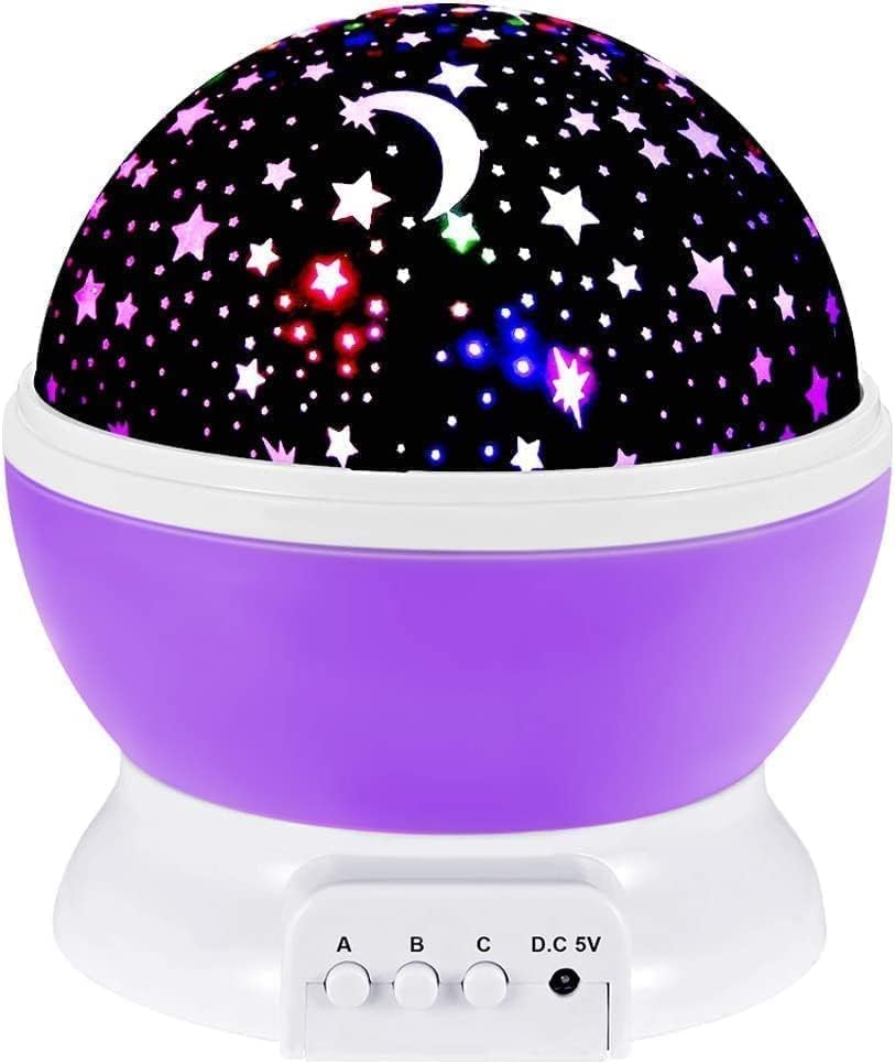 360 Degree Rotation Night Light with Projector (2-7 Year).