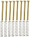 8 Pieces Metal Humbucker Double Coil Pickup Frame Ring Mounting Screws Springs suit for Electric Guitar Accessory, Gold