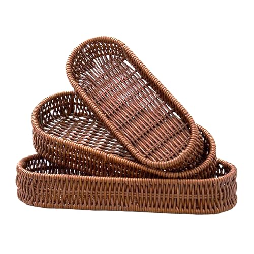 CBAOCBKVH Set of 3 Silverware Drawer Organizer Baskets,...