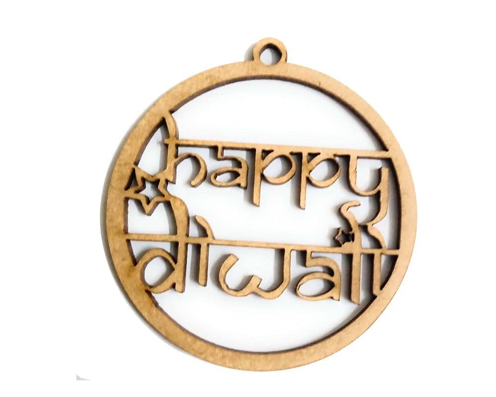 WEHATKE Art and Craft MDF Kraft Wooden Cutout Happy Diwali Tags | Diwali Decor | Invitation Decor (10)-image-41