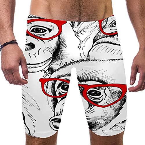 Jammers de secado rápido blancos en talla XXL para natación de hombre