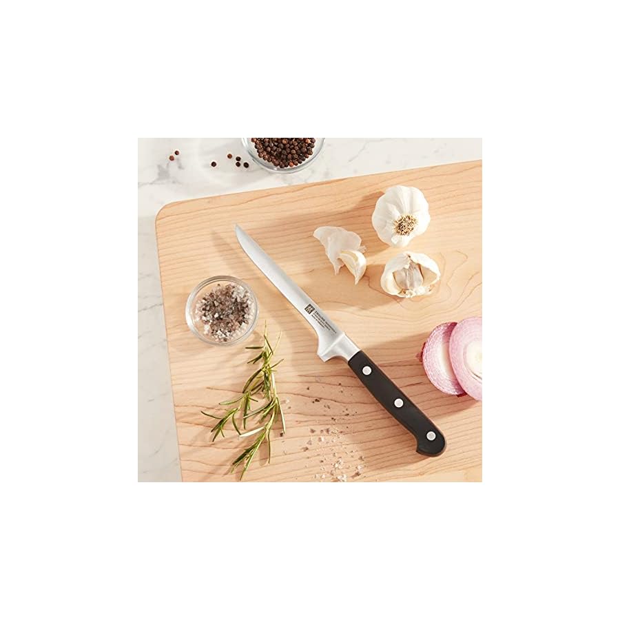ZWILLING-Professional-S-55-inch-Razor-Sharp-German-Flexible-Boning-Knife-Made-in-Company-Owned-German-Factory-with-Special-Formula-Steel-perfected-for-almost-300-Years-Dishwasher-Safe-BlackStainless-S ZWILLING Professional S 5.5-inch Razor-Sharp German Flexible Boning Knife, Made in Company-Owned German Factory with Special Formula Steel perfected for almost 300 Years, Dishwasher Safe, Black/Stainless Steel