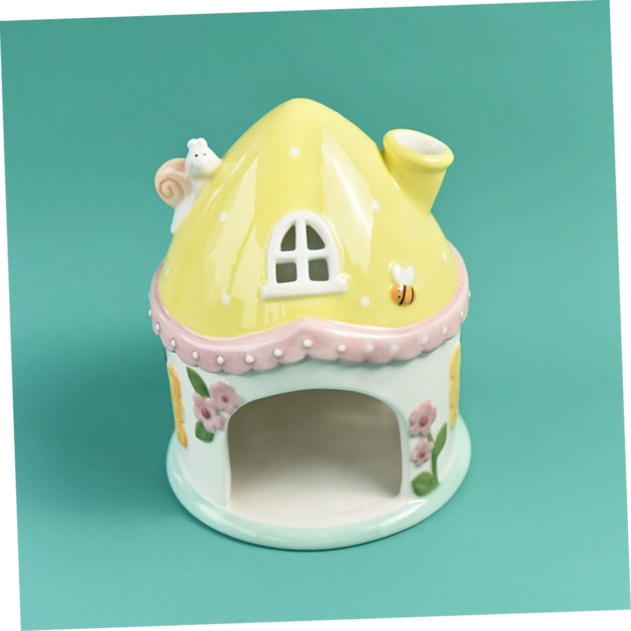 Hemoton Ceramic Castle Nest for Guinea Pig Hamster Hideout Bed Animal Bed Pet Supply