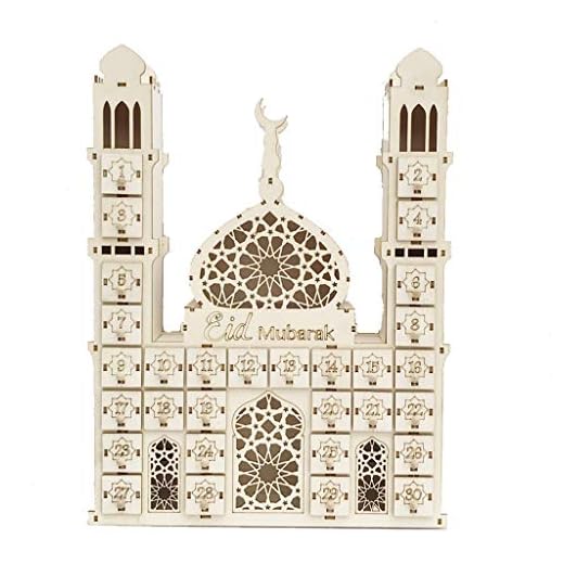 Houten Eid Mubarak aftelkalender