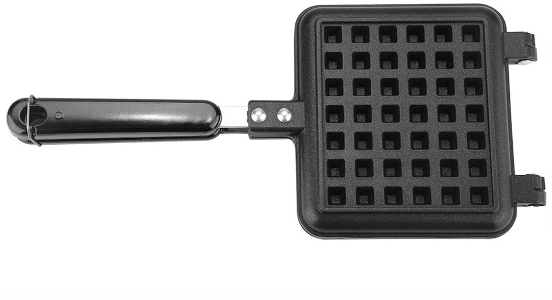 CharmCollection Non Stick Waffle Iron 30 x 14.5cm, for Breakfast and