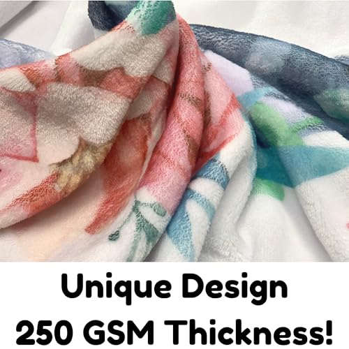 Image of Twin Milestone Blanket - 60 inch x 40 inch Baby Gifts for Twins - Large Double Moon Floral Monthly Age Backdrop - Premium 250GSM Soft Fleece - Newborn Multiples Stuff & Shower Present