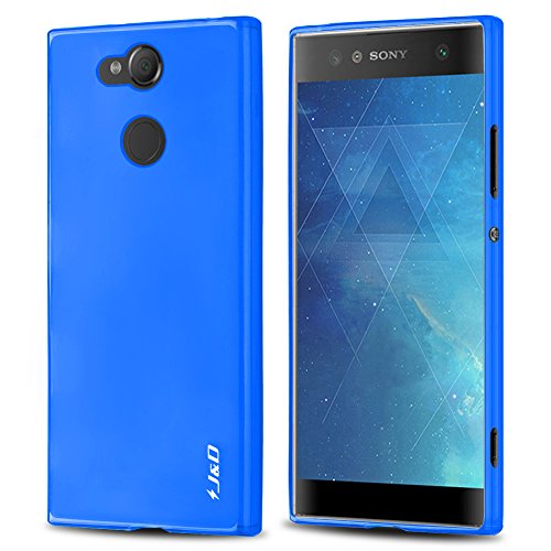 J&D Compatible para Xperia XA2 Ultra Funda, [Cojín Fino] [Parachoques Ligero] [Protección contra Caídas] Resistente Funda TPU Protectora para Sony Xperia XA2 Ultra - [NO para Sony XA2] - Azul