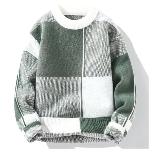 Men's Classic Crew Neck Long Sleeve Thickened Winter Pullover Casual Y2k Knitted Sweater3