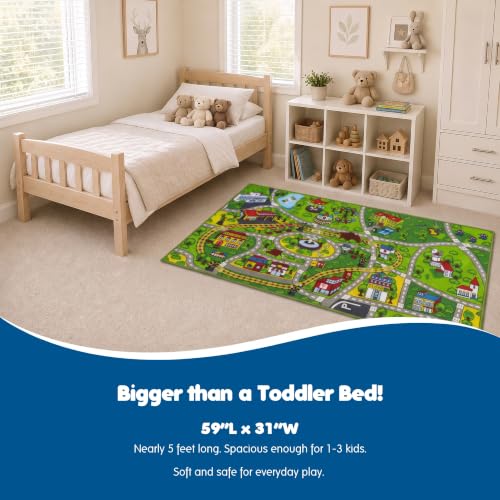 Image of Boooooom Jackson Kids Car Rug with Gift Box 4'11 inchx2'7 inch
