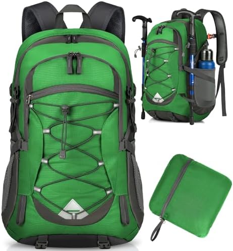 IGOLUMON Mochila de Senderismo de 40L Mochila Plegable Ultraliger...