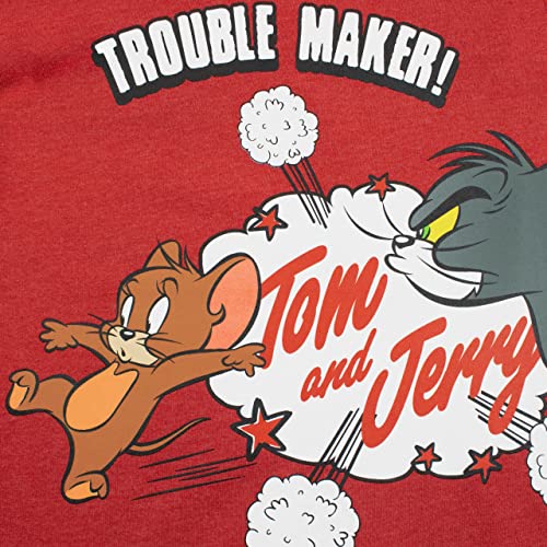 Tom and Jerry Boys' Cartoon T-Shirt Size 7, Red2