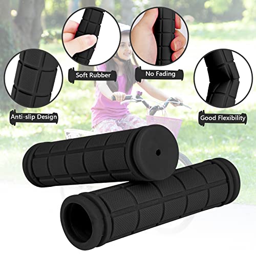 URAQT Bike Cycle Handlebar Grips, Solid Color Children's Bike Handlebars, Soft Non-Slip Bicycle Handle Grip - Image 3