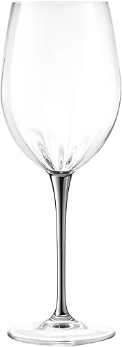 Miniatura 8 de Barski Copa de vino tinto - Copa de cristal - Copa de agua - tallo de platino brillante - Juego de 6 copas - 18 oz fabricado en Europa