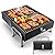 SUNLIFER Portable Charcoal Grill, Table Top Small BBQ Grill For Outdoor, Camping, Beach, Easy Assembly, Heavy Duty & Multi-Use Small Grill, Black (270 Sq.In)