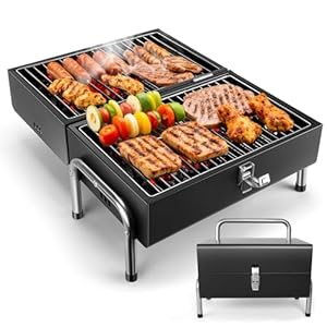 Portable Charcoal Grill, Table Top ...