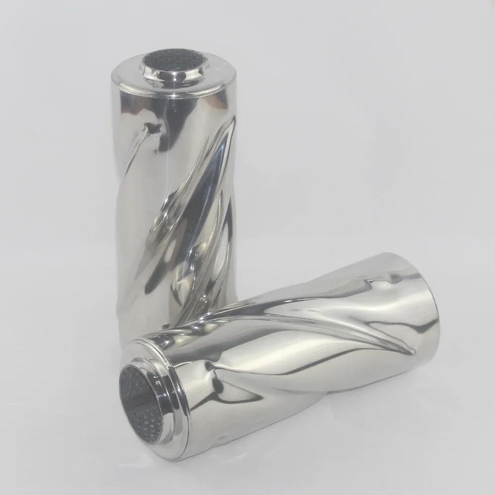 Escape Tubo De Silenciador Tubo De Escape Universal Modificado Acero Inoxidable Con Silenciador En Espiral Para Coche El Tambor Tail Pipe TuberíA De Escape(63mm)