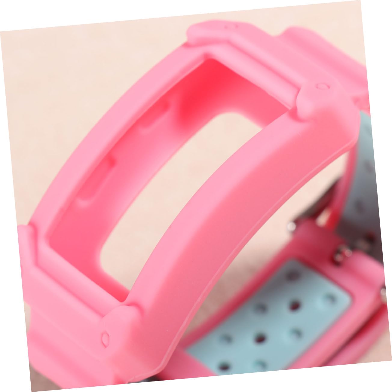 ETHZZLE Bracelet Strap Pink Light Blue Silicone Band Easy to Install Comfortable Fit