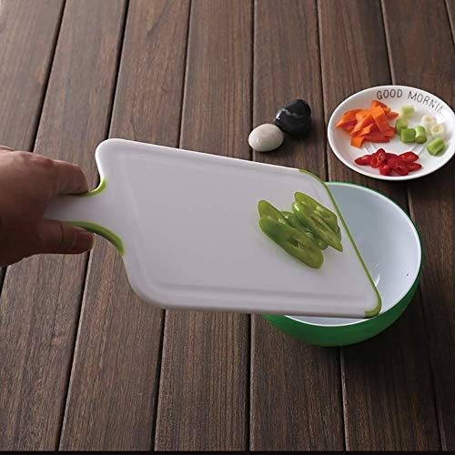 Cuisinière petite plastique planche à découper portable avec rainures