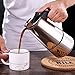 Imagen de HOME SOLAZZIA Cafetera Italiana en acero inoxidable para espresso 4 TAZAS 200 ML Compatible con gas