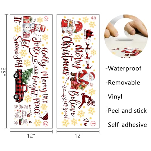 Vinilos decorativos navideños Santa Claus 35x12 in miniatura 2
