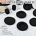 6 Packs Foam Ear Cushions Cover and 3 Pack Foam Mic Cover, 55MM Black Replacement Foams Ear Pud Earpads Sponge for Office Telephone Headsets, Two Way Radio Walkie Talkie