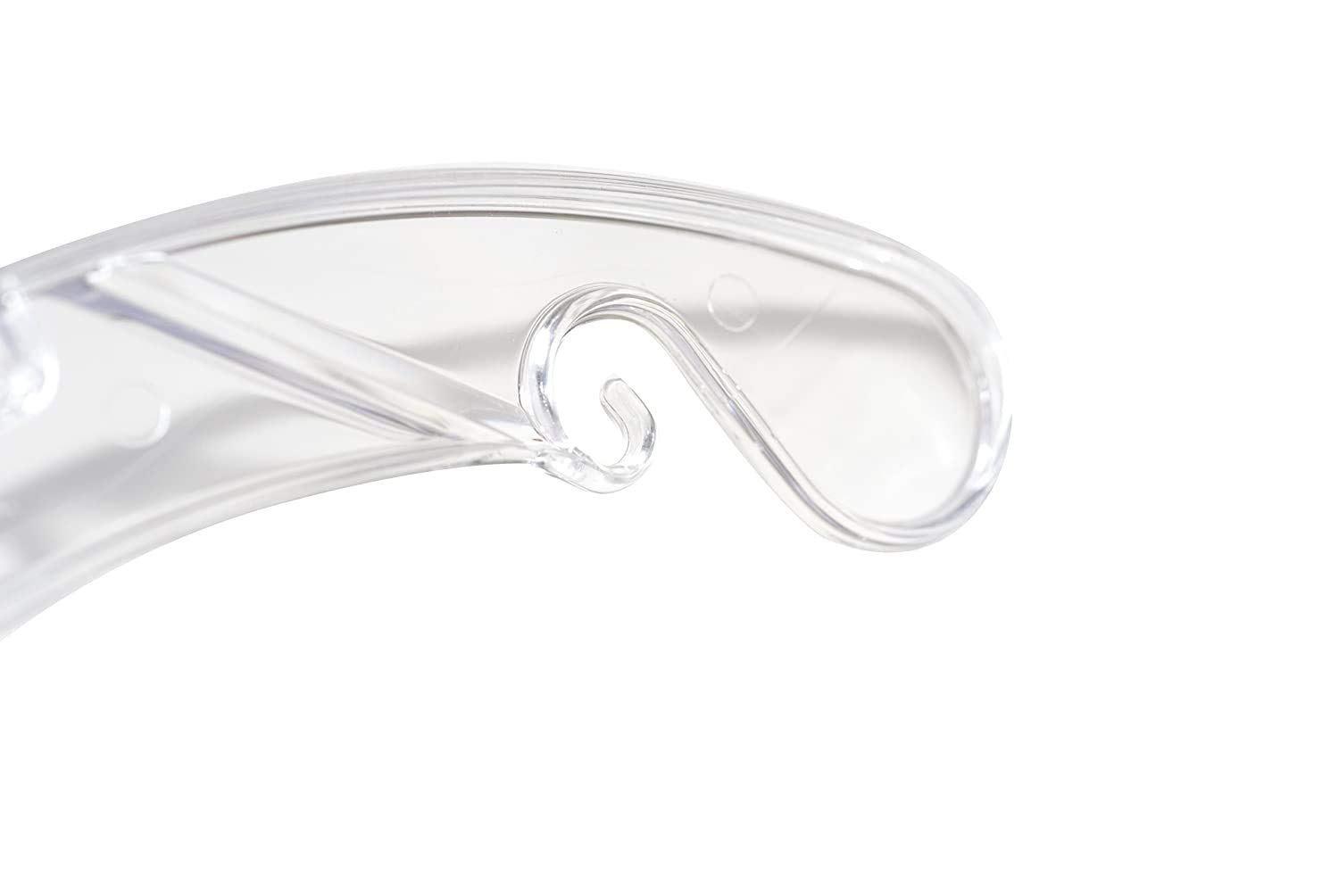 NAHANCO 17” Plastic Heavy Weight Shirt/Dress Hanger with Chrome Swivel Hook, Clear (Pack of 100), Made in USA