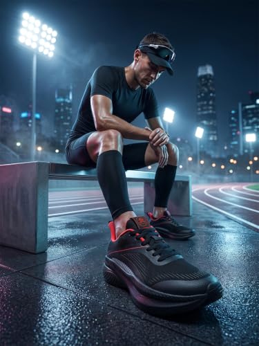 Image of OFF LIMITS Men's Nitrorun Running & Training Shoes - Superior Cushioning, Enhanced Grip TPR Outsole, Superior Traction, Anti-Skid, Lightweight, Shock Absorption Tech, Sports Footwear