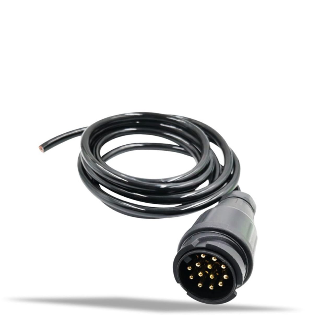 Genérico Conector De Enchufe De Coche De 13 Pines A 7 Pines Cable De Enchufe De Agujero Redondo Convertidor De Remolque