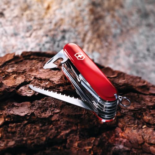 Image of Victorinox Swiss Champ Swiss Army Knife, 33 Functions, Swiss Made Pocket Knife with Large Blade, Screwdriver, Chisel and Combination Pliers - Red