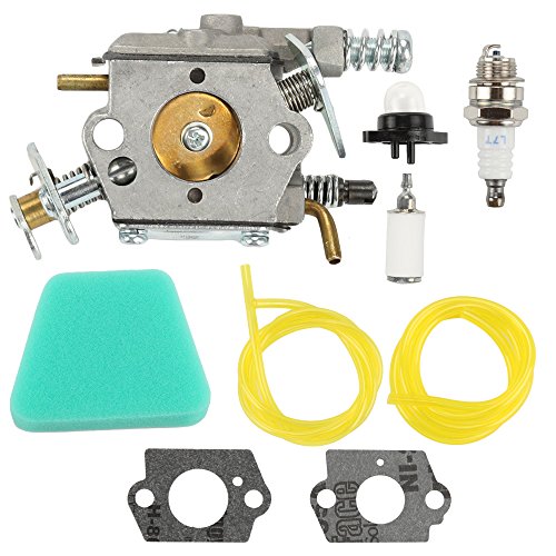 Butom 545081885 Carburetor with Air Filter Tune Up Kit for Craftsman 358351143 944414430 358351142 358350563 358360131 358360280 35831440 358350060 358351061 Chainsaw