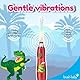 Brush Baby KidzSonic Elektrische Zahnbürste für Kleinkinder und Kinder, für Kinder ab 3 Jahren (Dinosaurier)