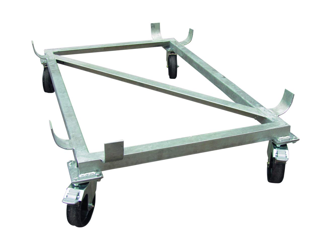 Bac de manutention ou trempage en polyester sur roulettes 400 l vert