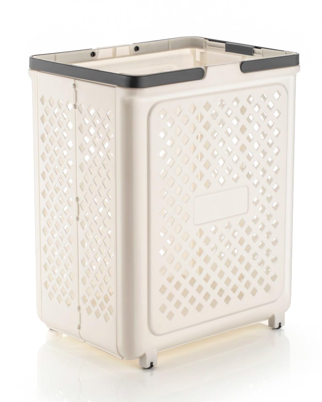 Foldable Laundry Basket with Wheels & Dual Carry Handles, Collapsible Clothes Storage Hamper, Ventilated Plastic Laundry Bin for Bathroom, Bedroom & Laundry Room (45L)-image-31
