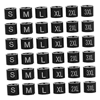 PRETYZOOM 180pcs Mini Plastic Clothes Hanger Markers Tags for Organizing Garments s Xl Xxl Xxxl Each Clip Ring