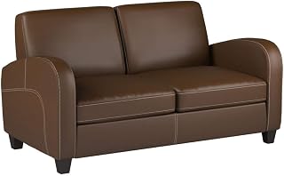 Julian Bowen Vivo Sofabed, Brown Faux Leather