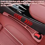 2PCS Car Seat Gap Filler Organizer – No Drop Seat Guard for Cars & SUVs | Universal Fit, Durable & Easy Install | Prevents Phone, Keys, Wallet from Falling Between Seats (Black) - Image 6