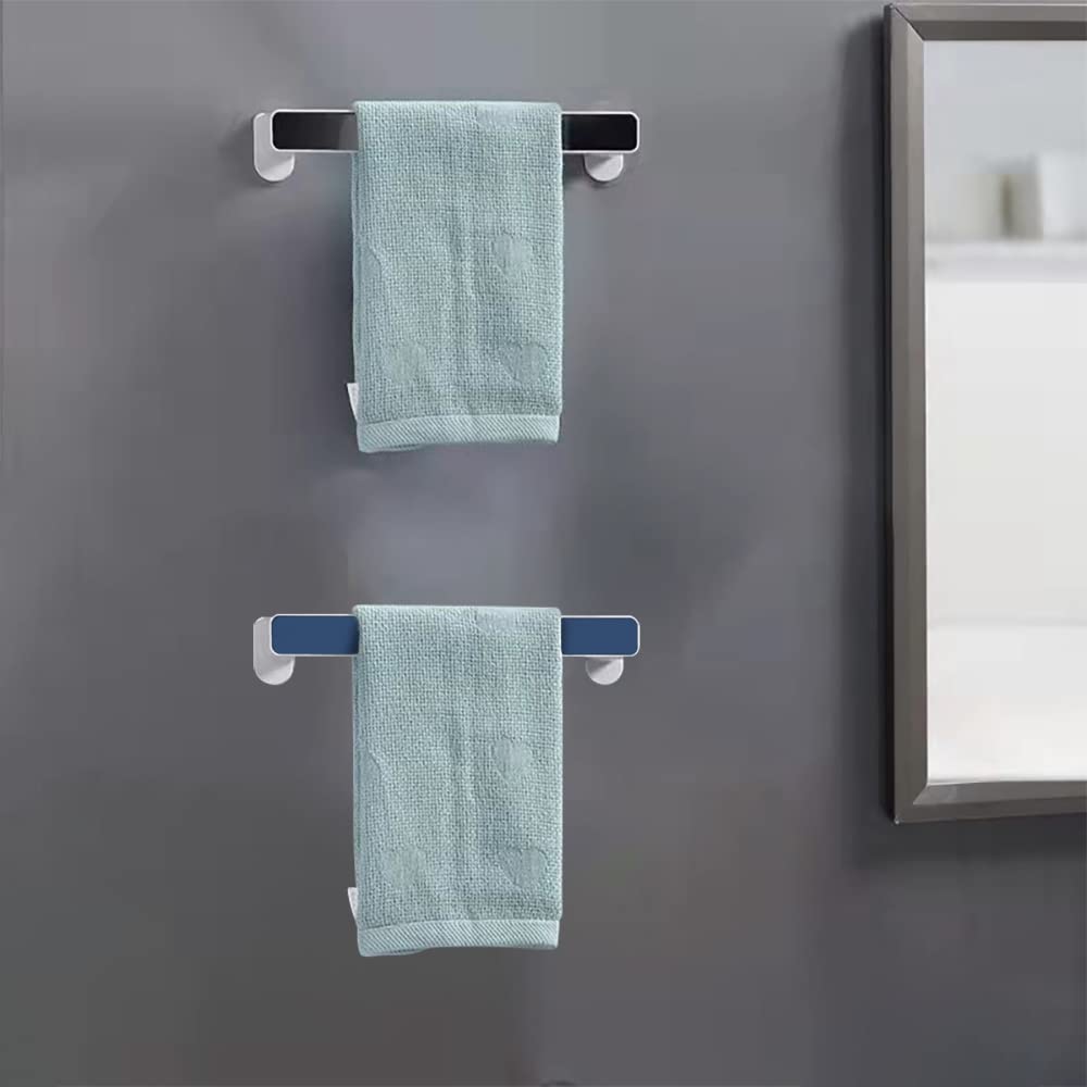 M&J Punch-free Bathroom Towels Bars, Racks, Household wall-mounted storage racks, kitchen rag racks (2PCS Short)
