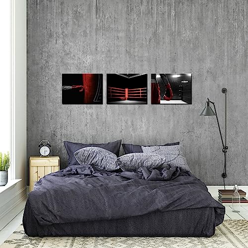 Nachic Wall 3 Pieces Boxing Wall Art Decor Prints Black And White Red Boxing Glove Picture Painting Modern Fitness Sports Poster For Gym Fitness Room Wall Decor thumb #4